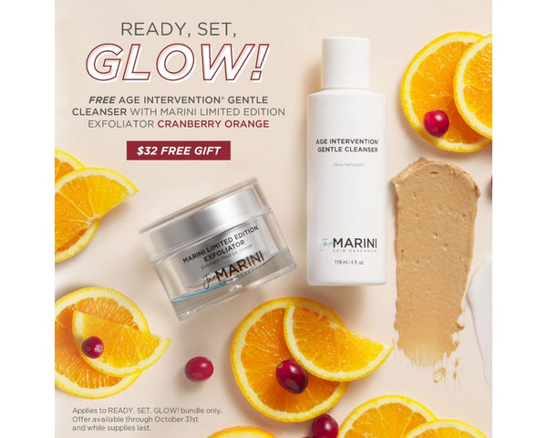 Marini Limited Edition Exfoliator Cranberry Orange with FREE Age Intervention Cleanser